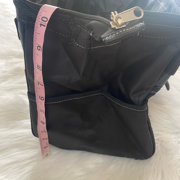 NWT-Swiss Design Black Multi-Pocket Utility Bag - Picture 6 of 7